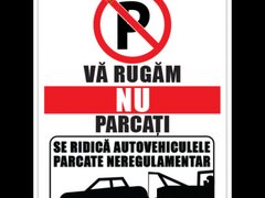 Indicatoare pentru parcare masini